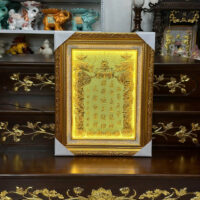 bộ phụ kiện theo kèm bàn thờ mái chùa dát vàng cao cấp