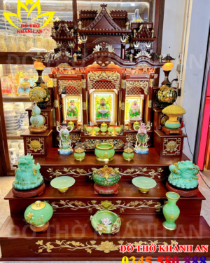 Bàn Thờ Thần Tài Mệnh Mộc Gỗ Hương Đá Cao Cấp