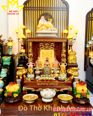 bộ bàn thờ thần tài mệnh thổ kim