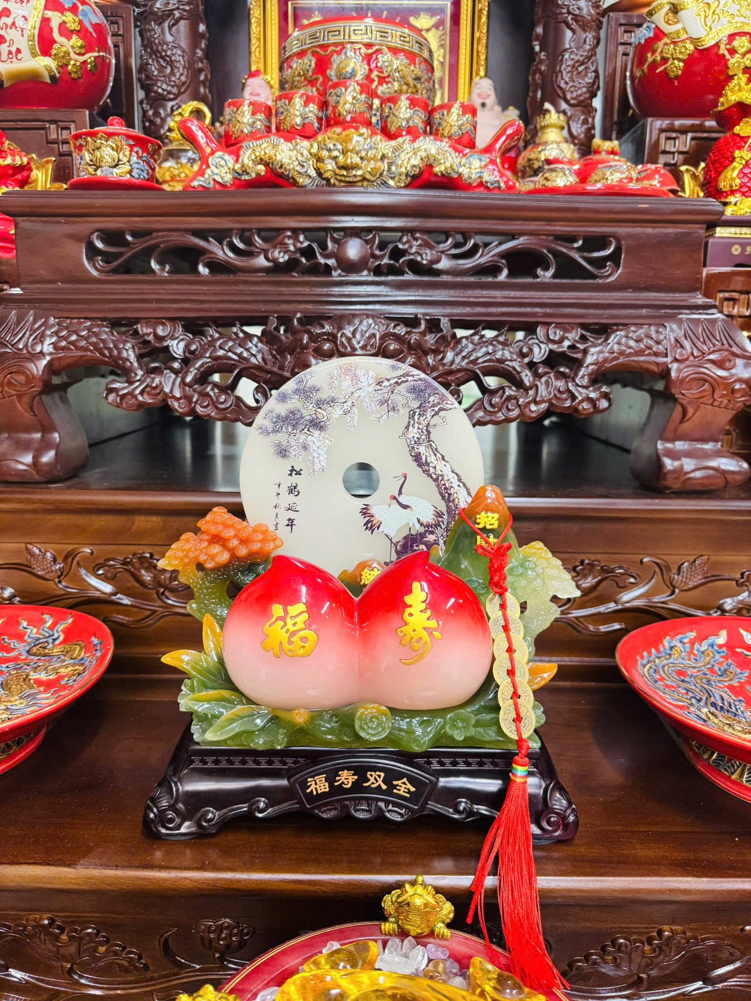 Bàn Thờ Thần Tài Mái Chùa Gỗ Dổi Cao Cấp Mệnh Thổ Hỏa Bàn Thờ Thần Tài Mái Chùa Gỗ Dổi Cao Cấp Mệnh Thổ Hỏa - Ảnh 5