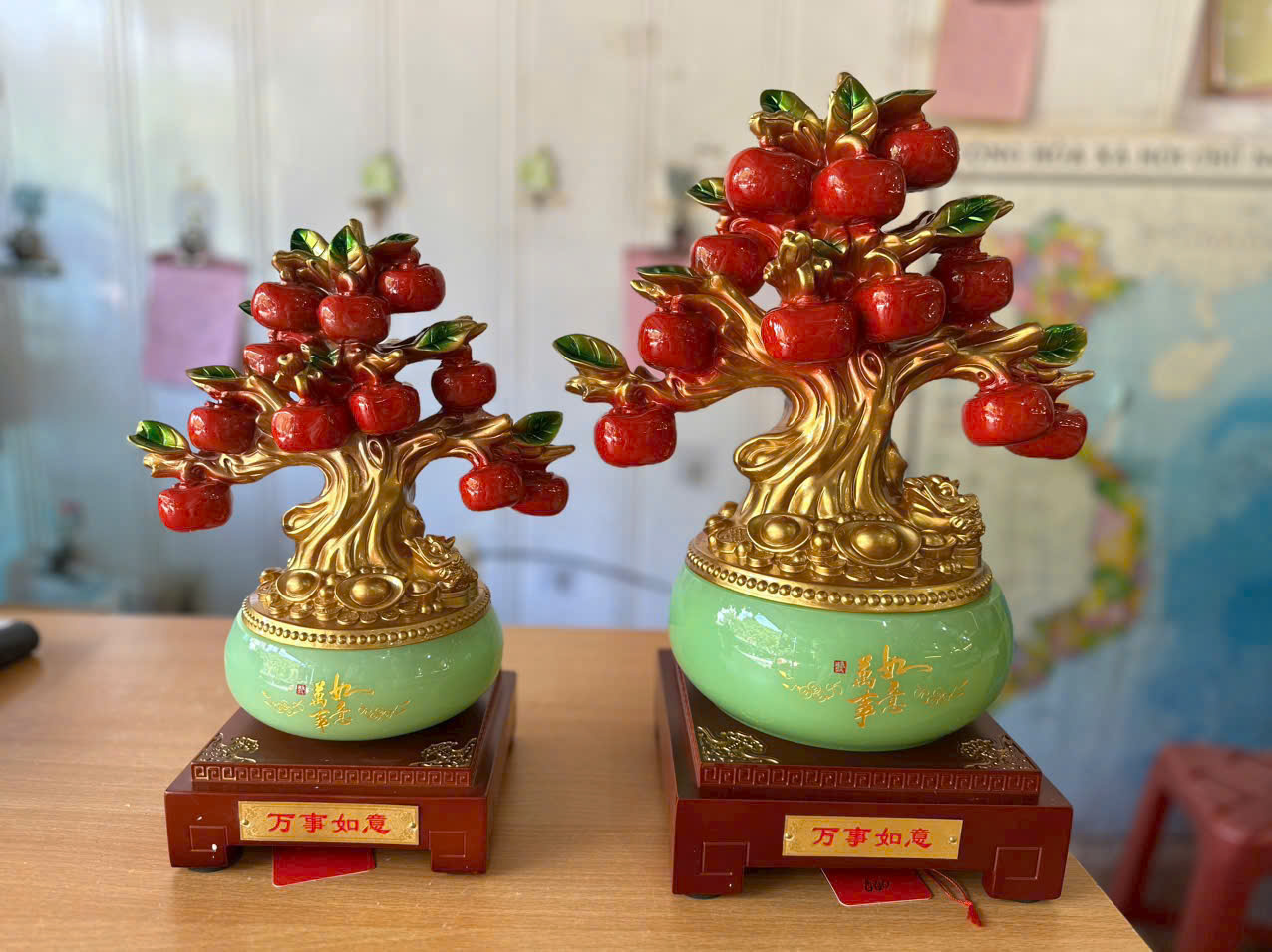 Bàn Thờ Thần Tài Mái Chùa Gỗ Dổi Cao Cấp Mệnh Thổ Hỏa Bàn Thờ Thần Tài Mái Chùa Gỗ Dổi Cao Cấp Mệnh Thổ Hỏa - Ảnh 2