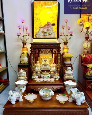 bộ bàn thờ Thần Tài ngọc lưu ly