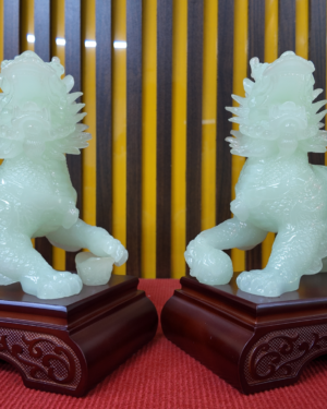 Tượng Tỳ Hưu Đá Xanh Ngọc – Chiêu Tài Giữ Lộc