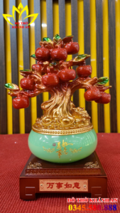 CÂY TÀI LỘC PHA LÊ VÀNG Cây Tài Lộc Pha Lê Vàng