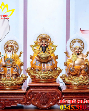 Tượng Thần Tài Thổ Địa Thần Tiền Hiệu Ứng Đồng