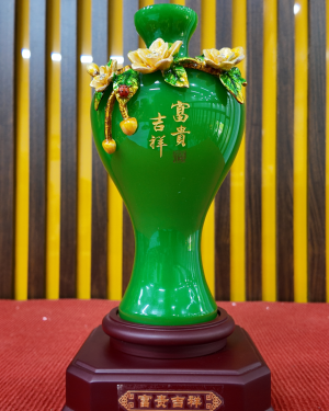 Bình Hút Tài Lộc Men Xanh Cao Cấp