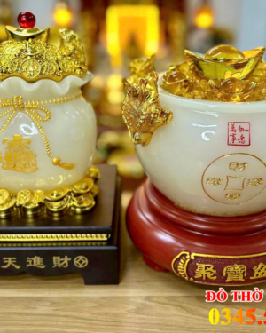 Túi Tiền Vàng Kim Bảo Phong Thủy Chiêu Tài