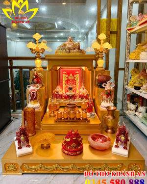 bàn thờ Thần Tài hiện đại mệnh Hỏa Thổ