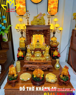 Bộ Bàn Thờ Thần Tài Mệnh Kim Thổ