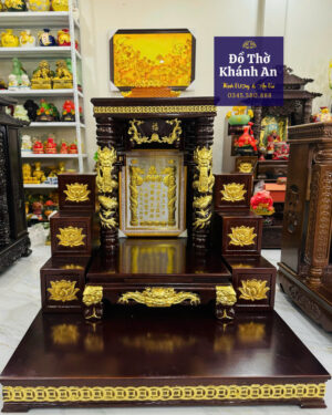 Ban Thờ Mái Bằng Dát Vàng