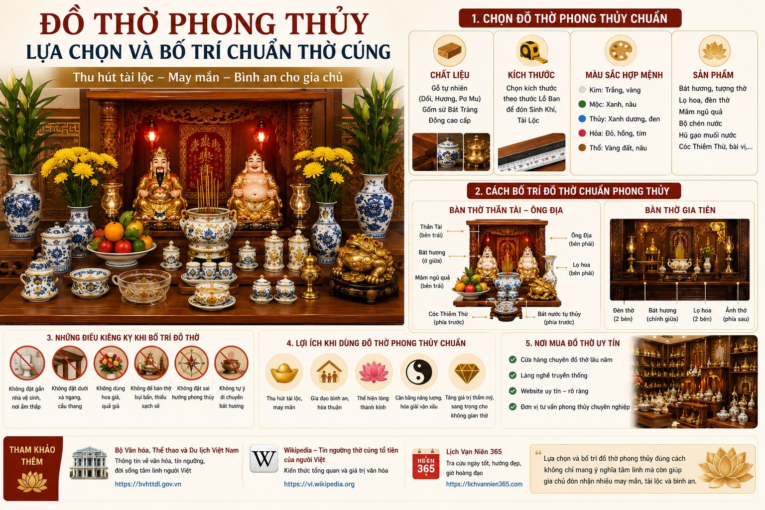 đồ thờ phong thủy