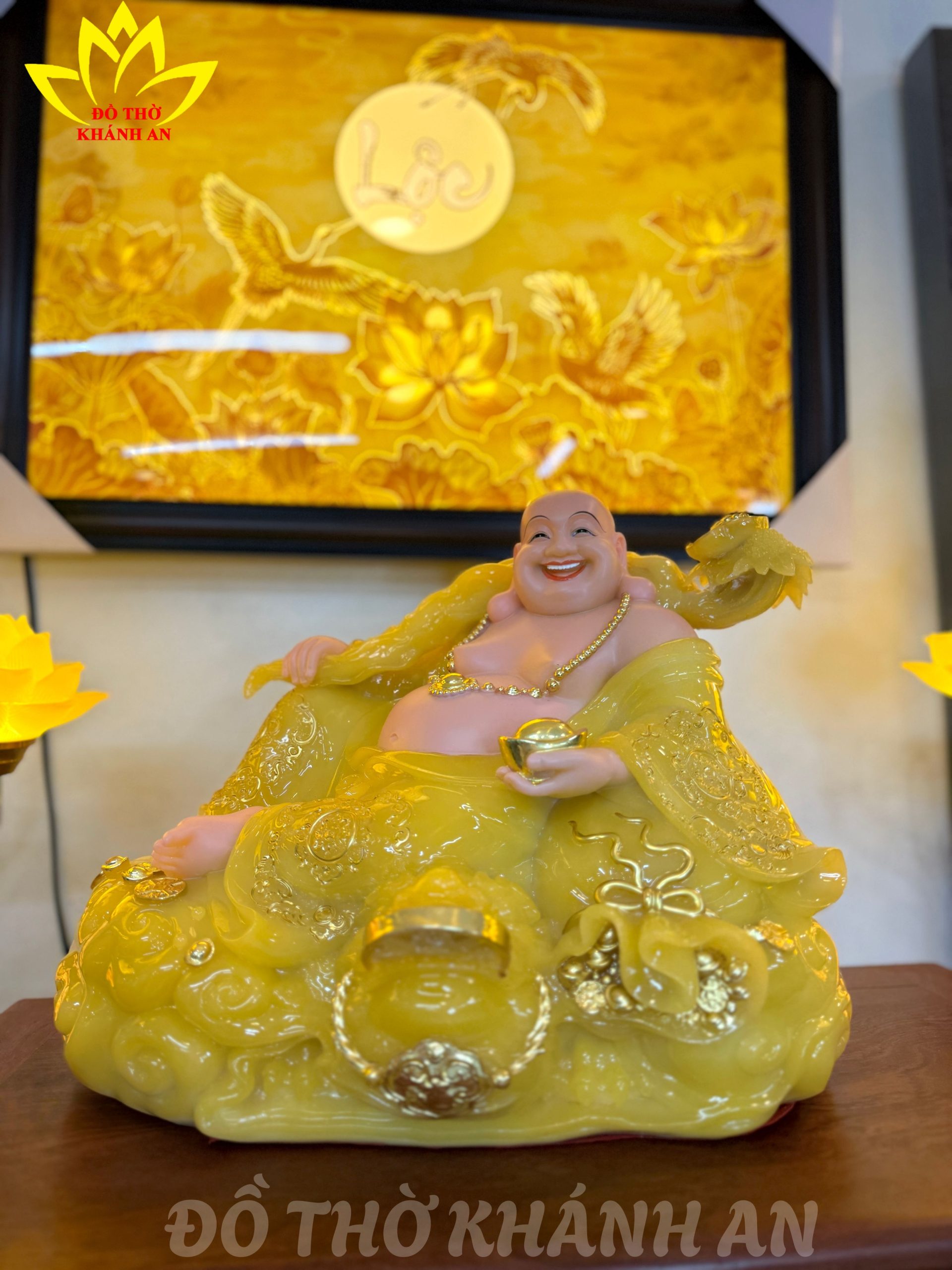 Trọn Bộ Bàn Thờ Thần Tài Mái Bằng Cột Xu Gỗ Hương Đá Trọn Bộ Bàn Thờ Thần Tài Mái Bằng Cột Xu Gỗ Hương Đá - Ảnh 3