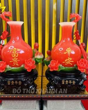 BÌNH HÚT LỘC HOA ĐỎ