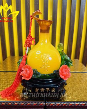 BÌNH HÚT LỘC HOA VÀNG – HỘI TỤ VƯỢNG KHÍ, MANG SỰ VIÊN MÃN CHO GIA ĐẠO