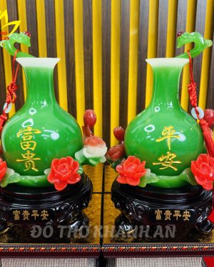 BÌNH HÚT LỘC HOA XANH – HỘI TỤ VƯỢNG KHÍ, THU HÚT TÀI LỘC VÀ BÌNH AN
