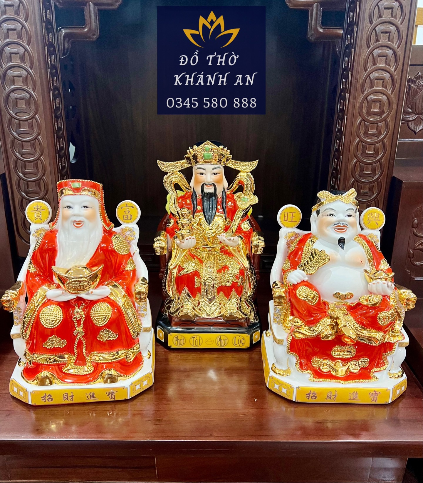 Tượng Thần Tài, Thổ Địa, Thần Phát Kim Sịn Đài Loan Tượng Thần Tài, Thổ Địa, Thần Phát Kim Sịn Đài Loan