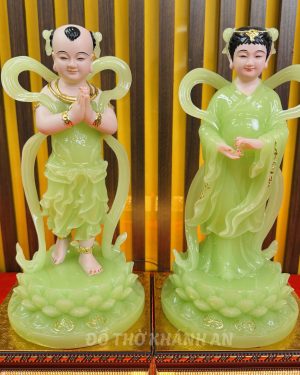 Tượng Tiên Đồng Ngọc Nữ Xanh Nõn Chuối