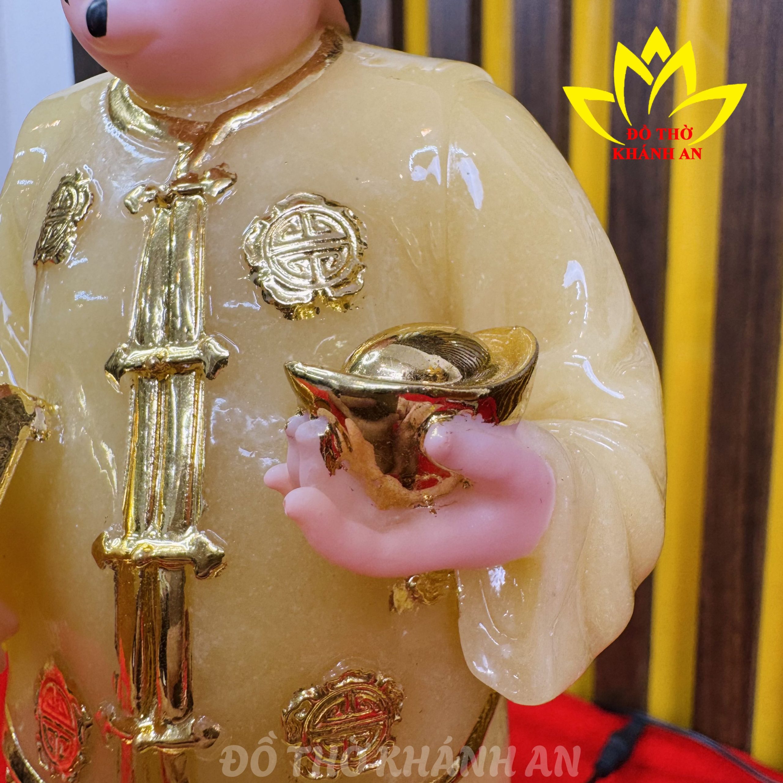 Tượng Ông Quản Gia Bột Đá Vàng Thạch Anh Tượng Ông Quản Gia Bột Đá Vàng Thạch Anh - Ảnh 4