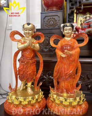 Tượng Tiên Đồng Ngọc Nữ Da Đồng- Tôn Nghiêm Không Gian Thờ