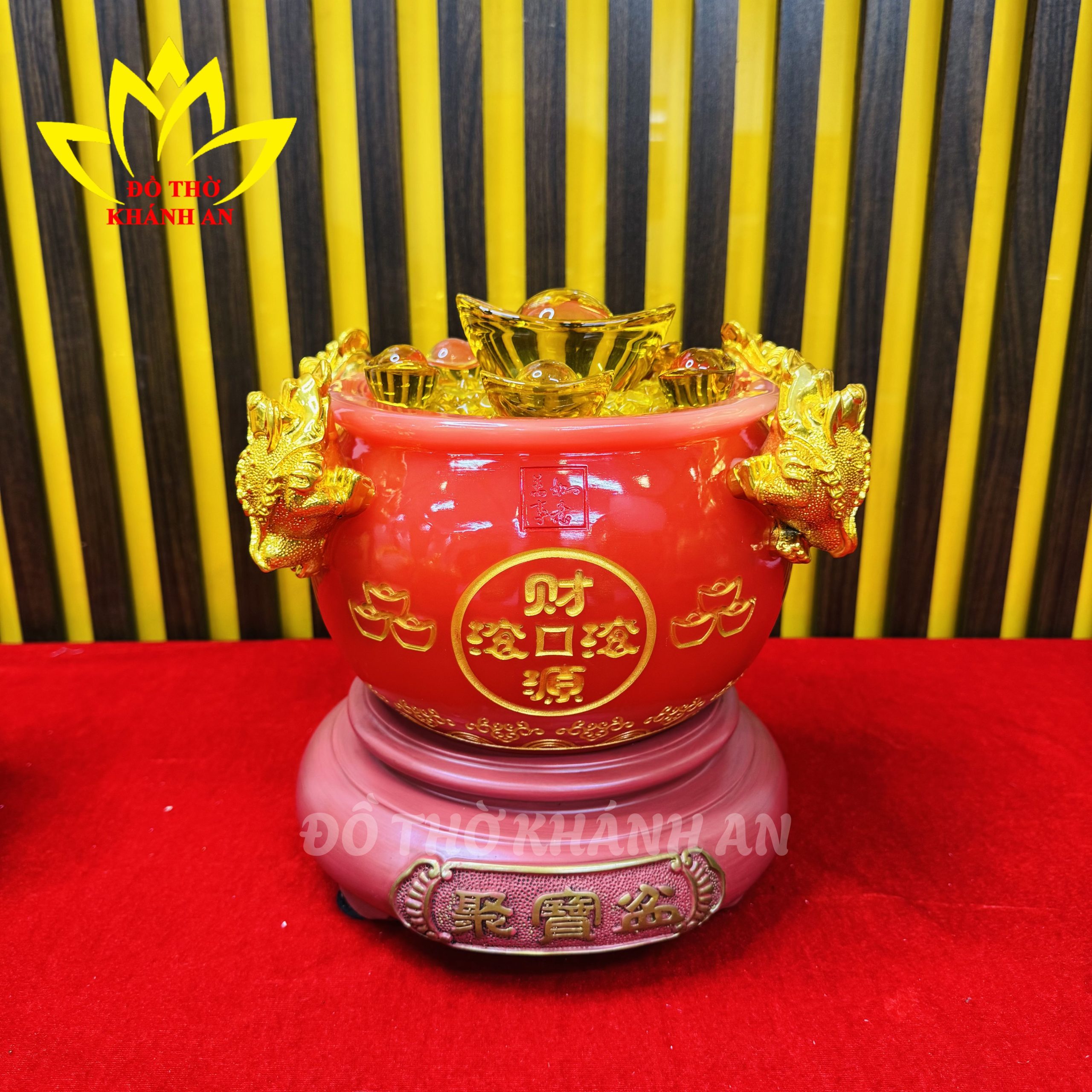 BÁT TỤ BẢO 4 CÓC VIP SIZE TRUNG BÁT TỤ BẢO 4 CÓC VIP SIZE TRUNG đỏ