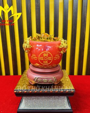 BÁT TỤ BẢO 4 CÓC VIP SIZE BÉ đỏ