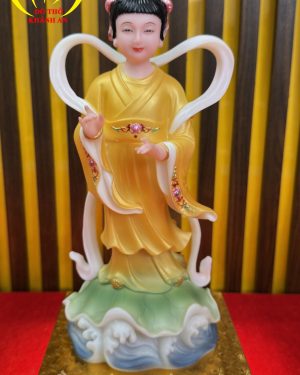 Tượng Tiên Đồng Ngọc Nữ Bột Đá Vàng – Tôn Nghiêm Không Gian Thờ, Gìn Giữ Phúc Lành