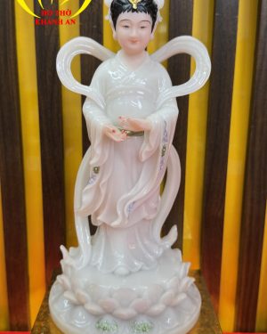 Tượng Ngọc Nữ Đá Poly Trắng