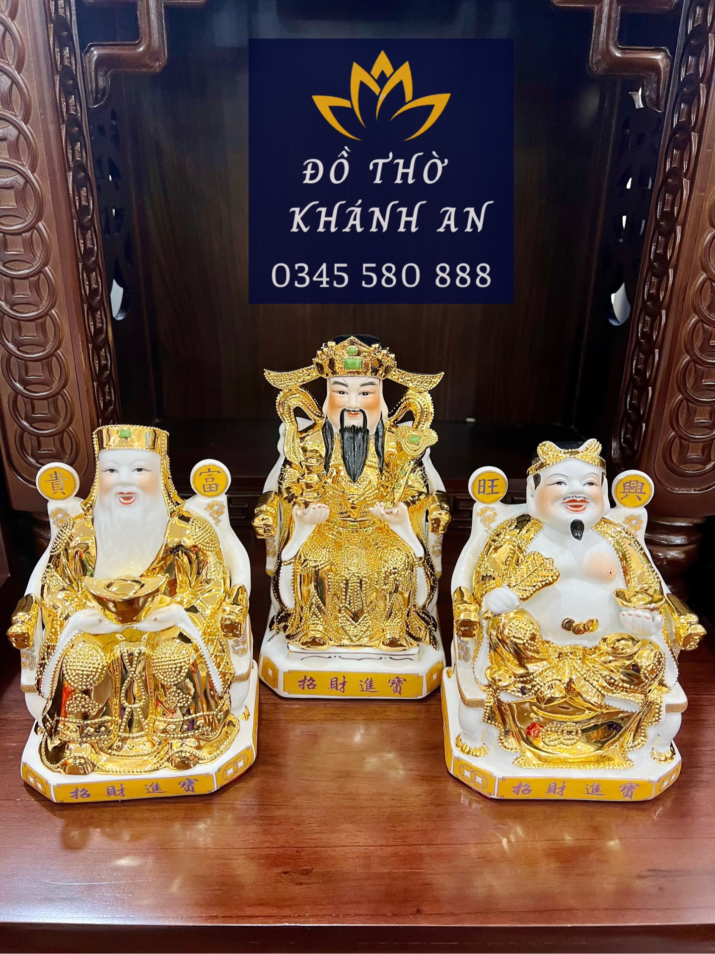 Tượng Thần Tài, Thổ Địa, Thần Phát Kim Sịn Đài Loan Tượng Thần Tài, Thổ Địa, Thần Phát Kim Sịn Đài Loan - Ảnh 2